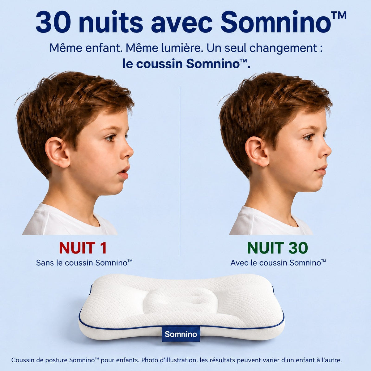 Somnino™ – Le coussin de posture pour enfants