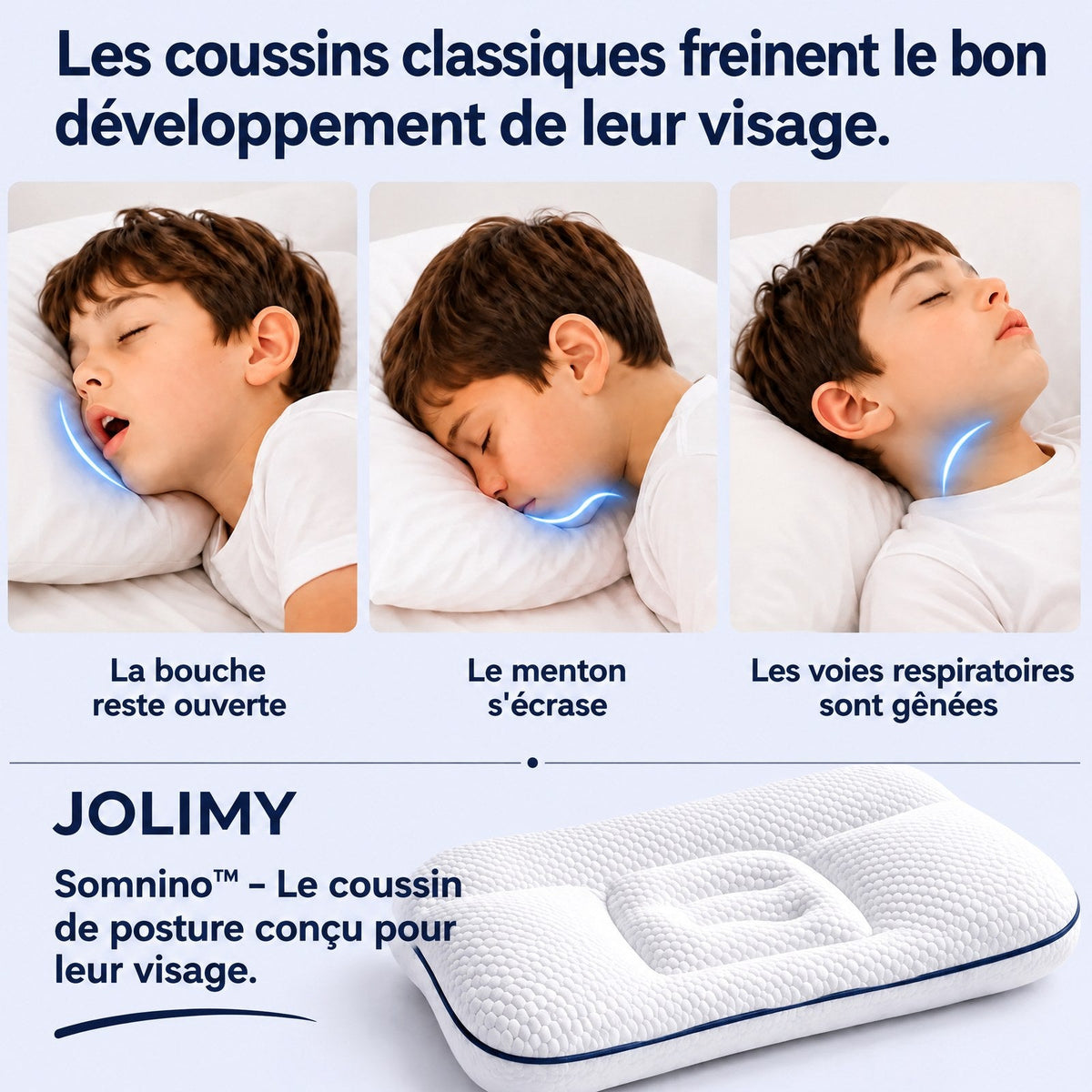 Somnino™ – Le coussin de posture pour enfants